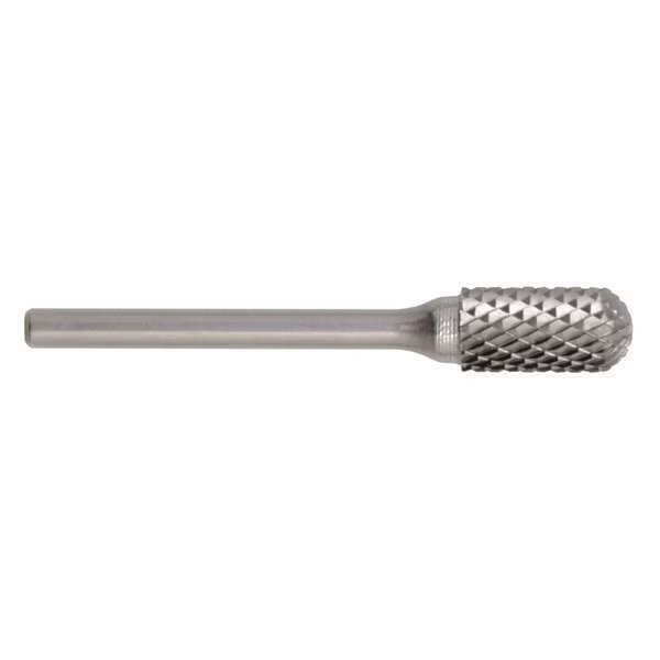 Carbide Bur, 1847 SC-3L6 CLE-SC Cylindrical Ball Nose Bur Double Cut 3/8