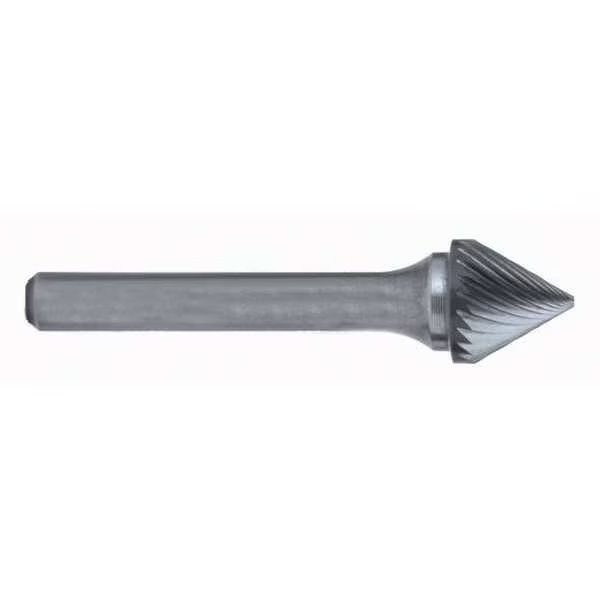 Carbide Bur, 1857 SK-6 CLE-SK 90° Included Angle Bur Standard Cut 15.88mmx6mm Hardened Steel Shank, Cle-Line, Mfr#: C17767