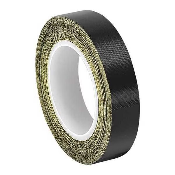 PTFE Fabric Tape, Black, 1/4