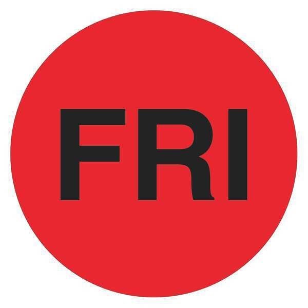 Tape Logic® Inventory Circle Labels, Days of the Week, 