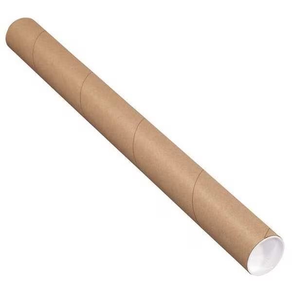 Mailing Tubes with Caps, 2-1/2
