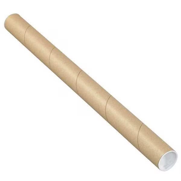 Mailing Tubes with Caps, 1 1/2