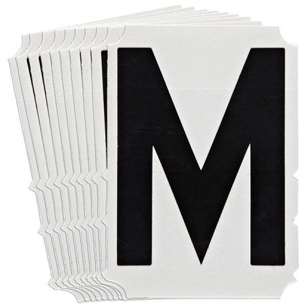 Numbers and Letters Labels, PK 10, BRADY, Mfr# 5100P-M