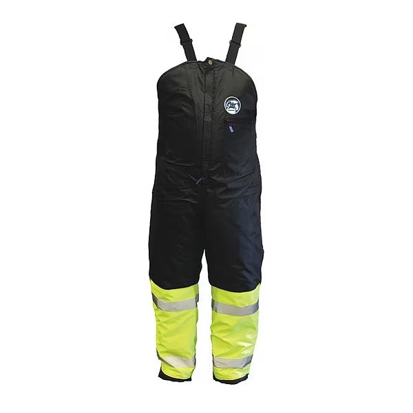 Hi-Vis Insulated Lightweight Bib, Black, M, POLAR PLUS, Mfr# FW005-420HV-M