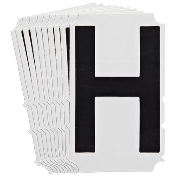 Numbers and Letters Labels, PK 10, BRADY, Mfr# 5140P-H