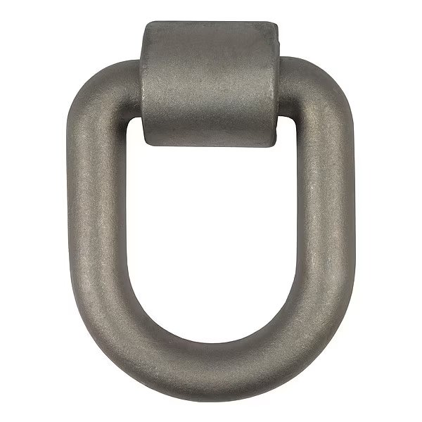 Weld-On Tie-Down D-Ring, Raw Stl, 3