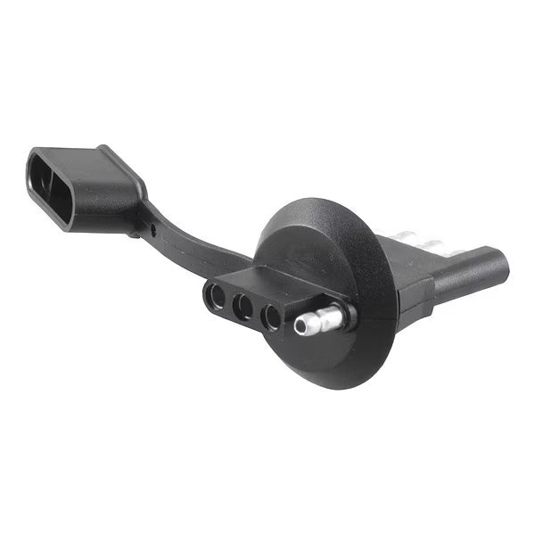 Flat 4-Way Lcns Plate Lght Plug Adapter, CURT, Mfr# 57404
