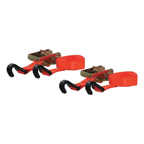 Orange Cargo Strap w/J-Hooks, 16 ft., PK2, CURT, Mfr# 83026