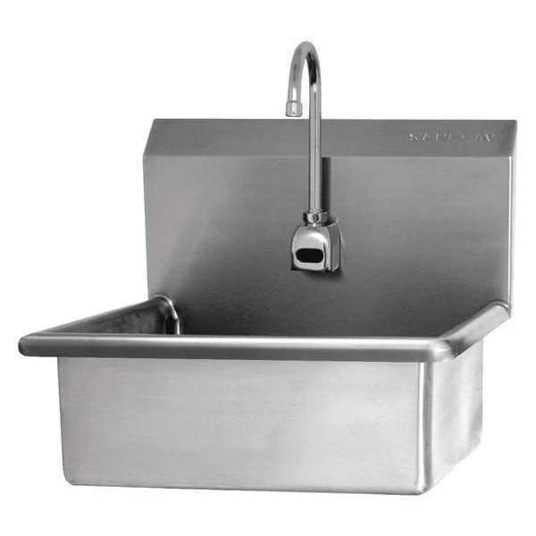 Wall Mount, 1 Hole, AC Sensor, Stainless, Hand Sink, Sani-Lav, Mfr#: 504A-0.5