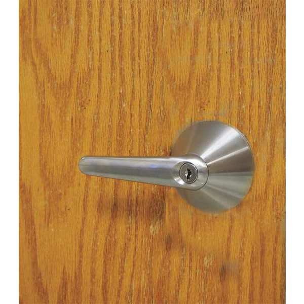 Door Lever Lockset, Cylindrical, Mech, Securitech, Mfr#: LSL-C2-SE1-630-LH