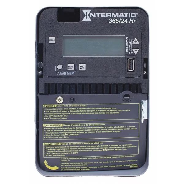 Electronic Timer, 24 hr./365 Days, 20A, INTERMATIC, Mfr# ET2115C