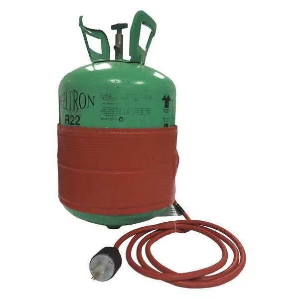 Refrigerant Jug Warmer, 120V, 200W, 30/50/125lb Cylinders, NEMA 5-15, Briskheat, Mfr#: HB1001