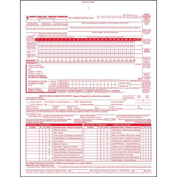 Canadian Drivers Logbook, With Carbon, Jj Keller, Mfr#: 8551