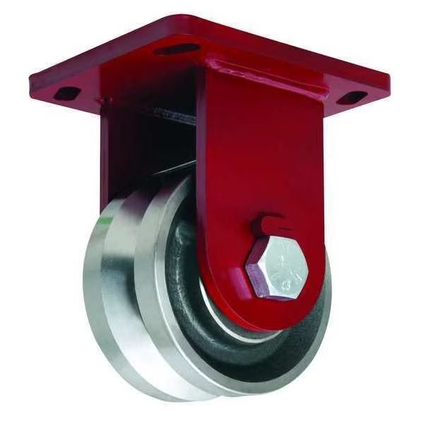 Plate Caster, Rigid, Heavy-Duty, 5000 lb., HAMILTON, Mfr# R-EPSD-63FVH