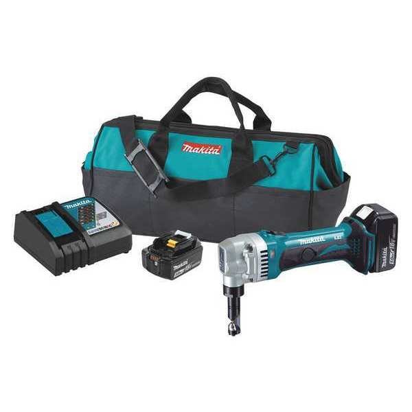 18V LXT® 16 Gauge Nibbler Kit (5.0Ah), Makita, Mfr#: XNJ01T
