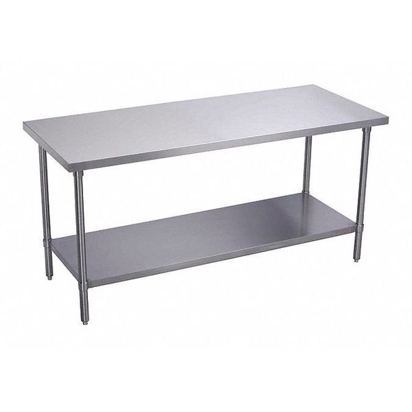StndrdWrkTbl, Udr Shlf, No Bkspl, 60x24x36, ELKAY, Mfr# WT24S60-STSX