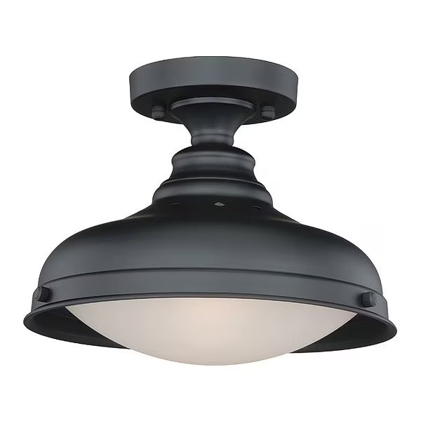 Keenan 1L Semi-Flush Mount Bronze, VAXCEL, Mfr# C0113