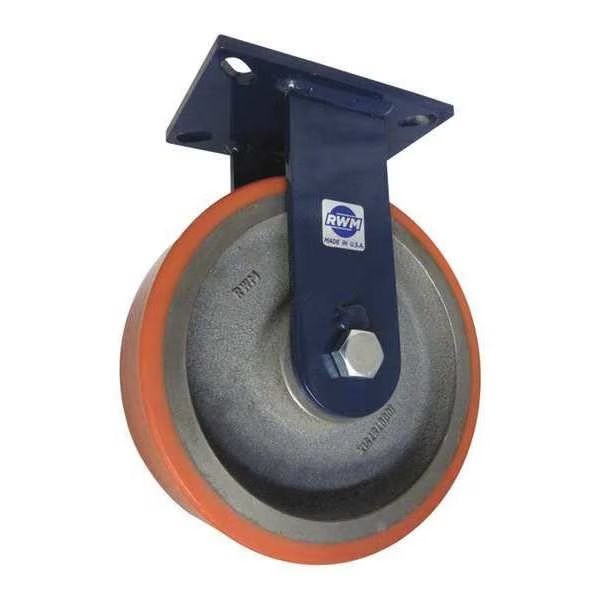 Plate Caster, Rigid, Poly, 10