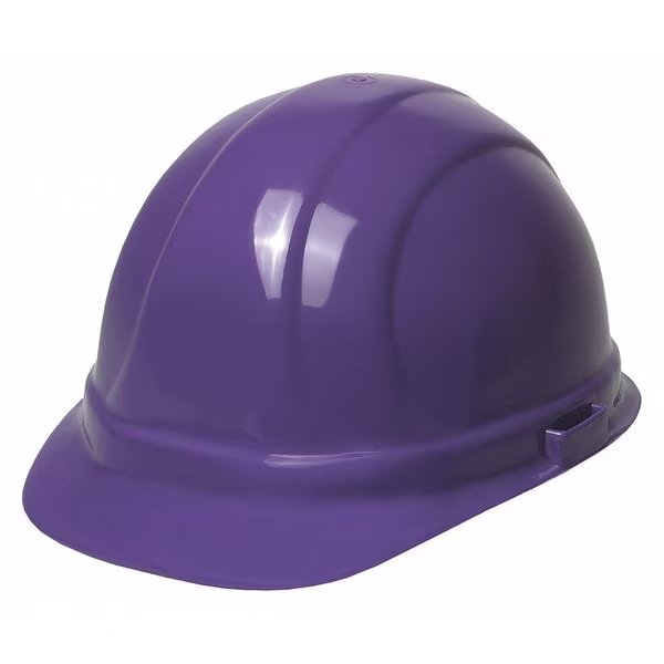 Front Brim Hard Hat, Type 1, Class E, Pinlock (6-Point), Purple, ERB SAFETY, Mfr# 19128