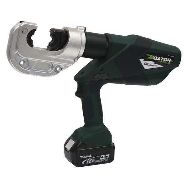 Crimping Tool, Li-Ion, 12 tons Force, Greenlee, Mfr#: EK1240LX11