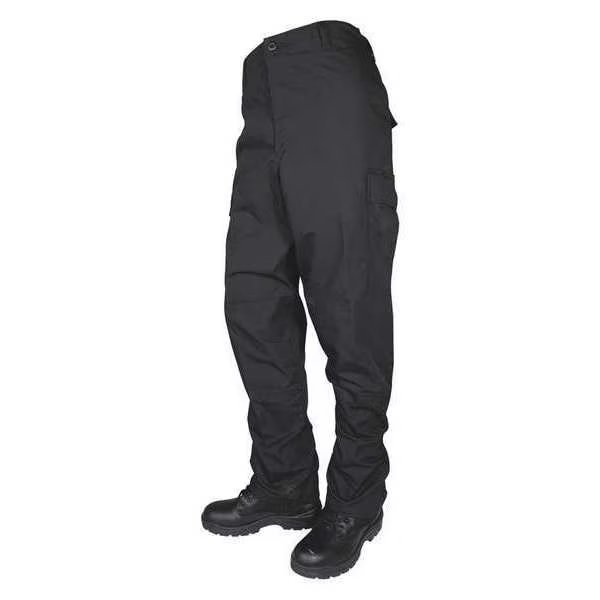Mens Tactical Pants, Size R/40, Black, TRU-SPEC, Mfr# 1827