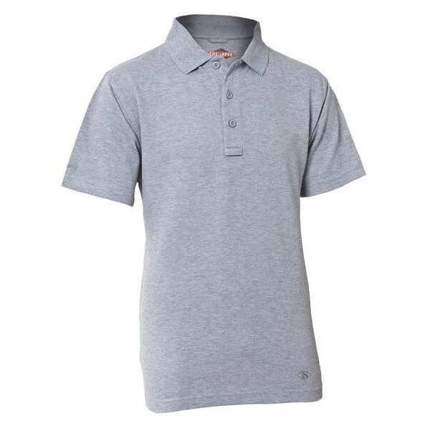 Mens Tactical Polo, Size L, Heather Gray, TRU-SPEC, Mfr# 4338