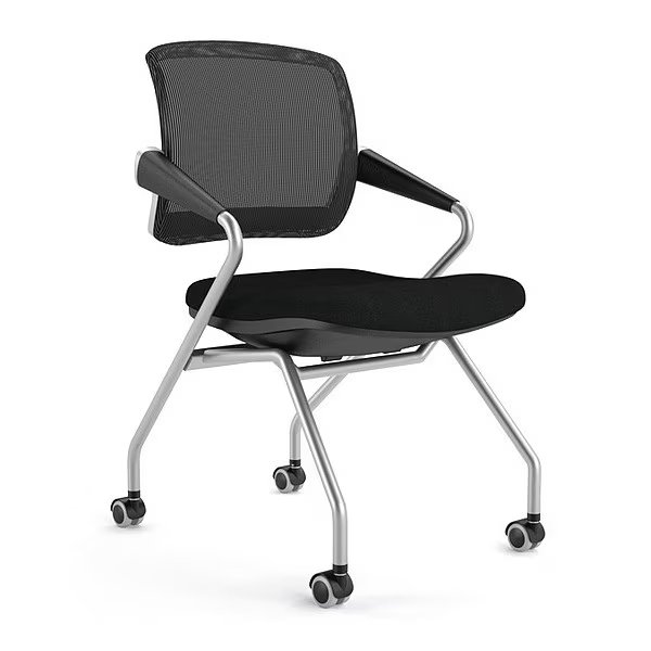Mid-Back Chair, Fabric, 18-1/2