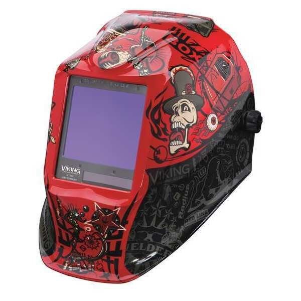Welding Helmet, Mojo Graphic, Black/Red, Lincoln Electric, Mfr#: K3101-4