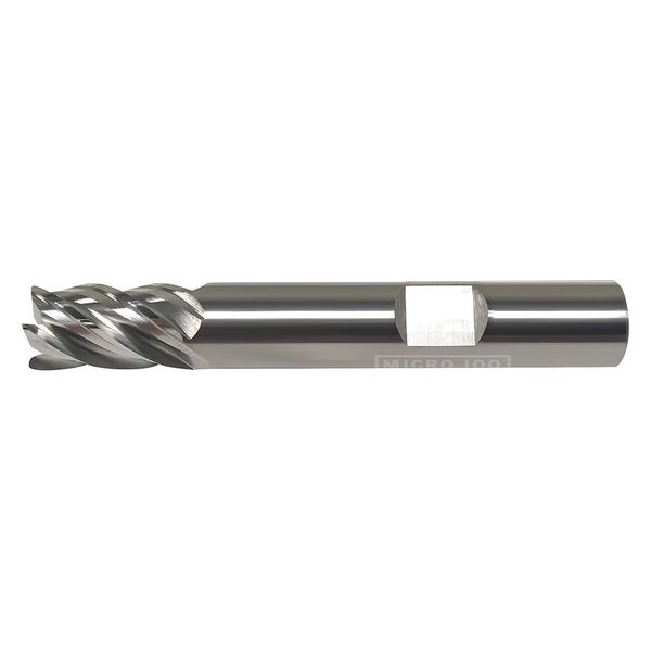 Corner Radius End Mill, Uncoated, 6