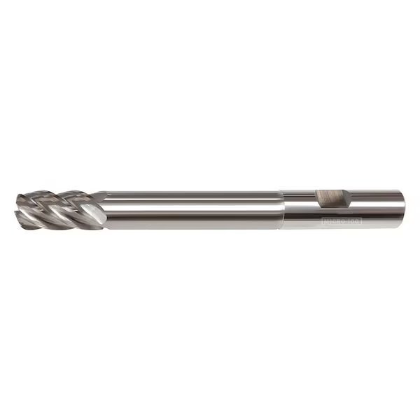 Corner Radius End Mill, nACRo, 50.00mm L, MICRO 100, Mfr# VLR-500-5-090