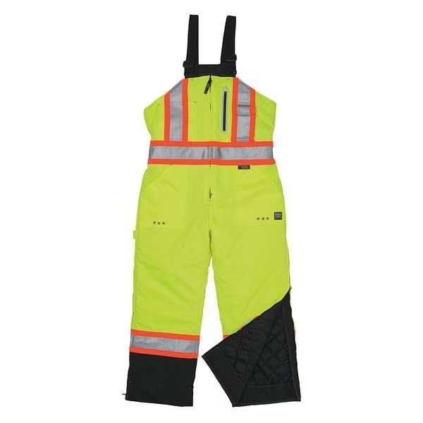 High Visibility Bib Overalls, Mens, Waist 36