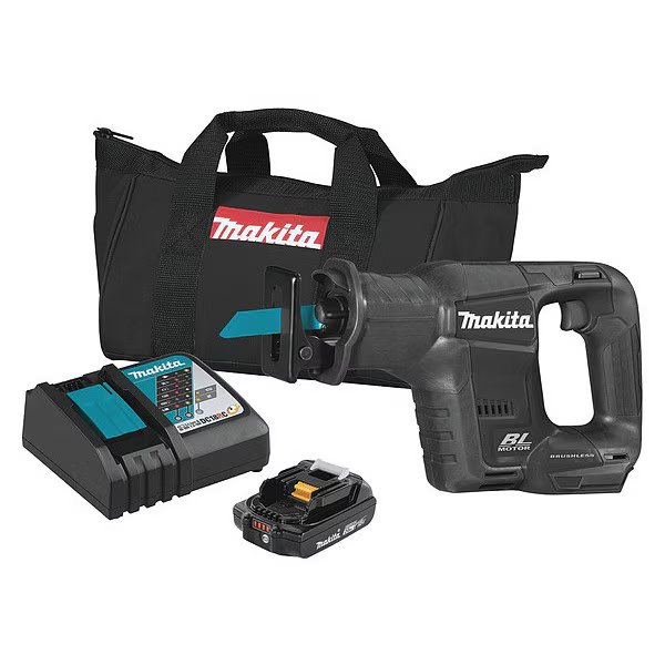 18V LXT® Sub-Compact Brushless Recipro Saw Kit (2.0Ah), Makita, Mfr#: XRJ07R1B
