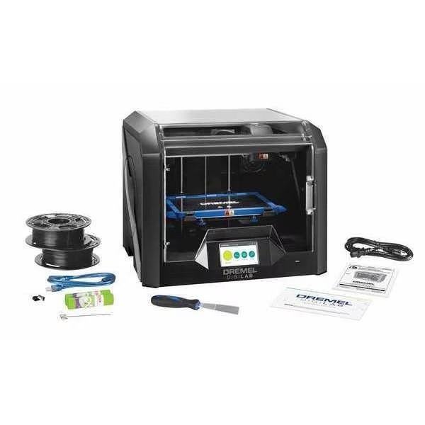 3D Printer, 120V, PC, Mac, Length: 15 1/2 in, Dremel, Mfr#: 3D45-EDU