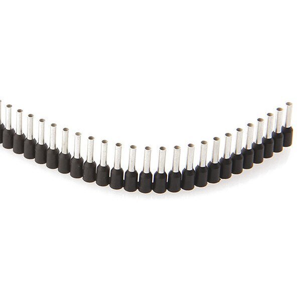 Ferrules Strips, 8mm, 1.5mm, Black, PK500, Jokari, Mfr#: 60115