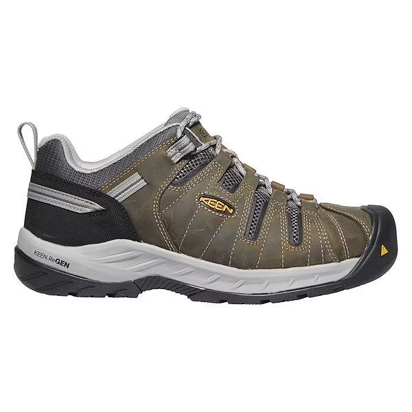 Size 11 Men's Hiker Shoe Steel Work Shoe, Gargoyle/Paloma, Keen, Mfr#: 1023267