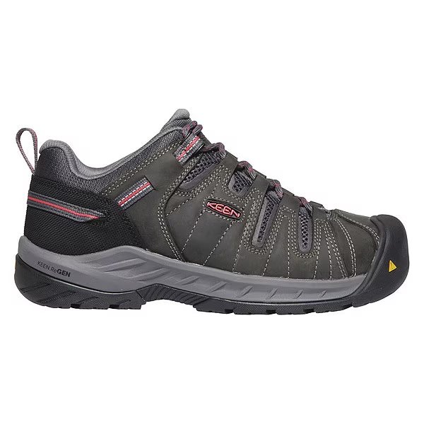 Size 7-1/2 Women's Hiker Shoe Steel Work Shoe, Magnet/Rose, KEEN, Mfr# 1023232
