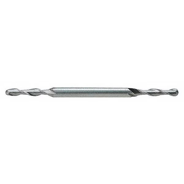 Ball End Mill, Double End, 1/8