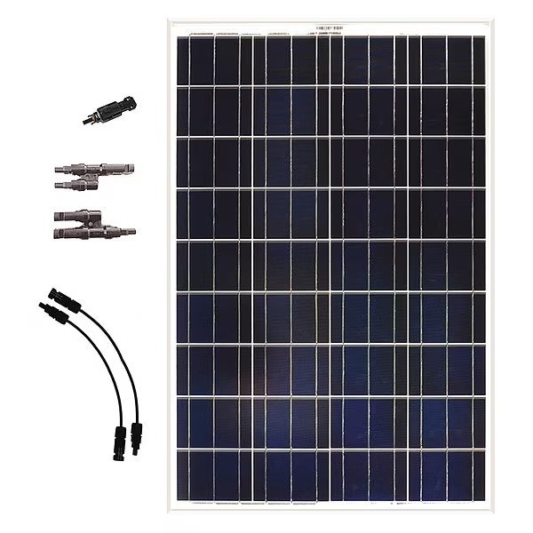 Polycrystalline Solar Panel Expansion Kit, 100 W, 18V DC, 5.23 A, 36 Cells, 4mm PV, Grape Solar, Mfr#: GS-100-EXP