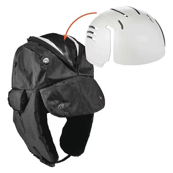 Trapper Hat, Over the Head, S/M, Black, N-FERNO BY ERGODYNE, Mfr# 6802ZI
