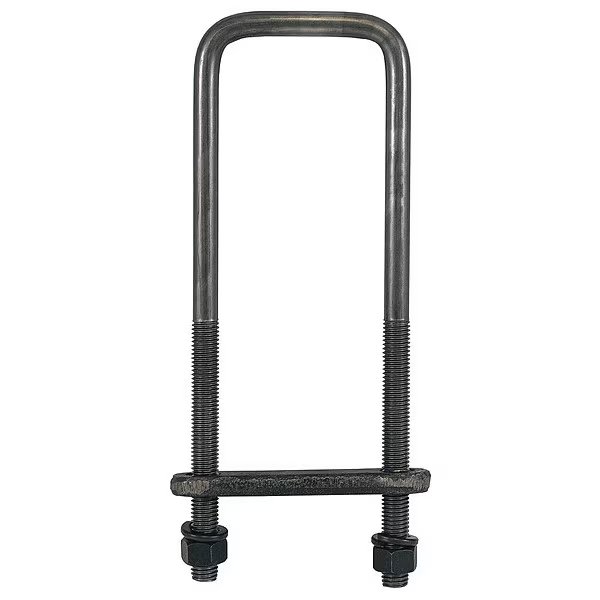 Square Bend U-Bolt Kit, Steel, 18