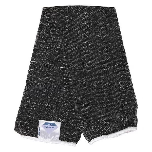 Cut-Resistant Sleeve, Black, L Size, MCR SAFETY, Mfr# 9318D7M