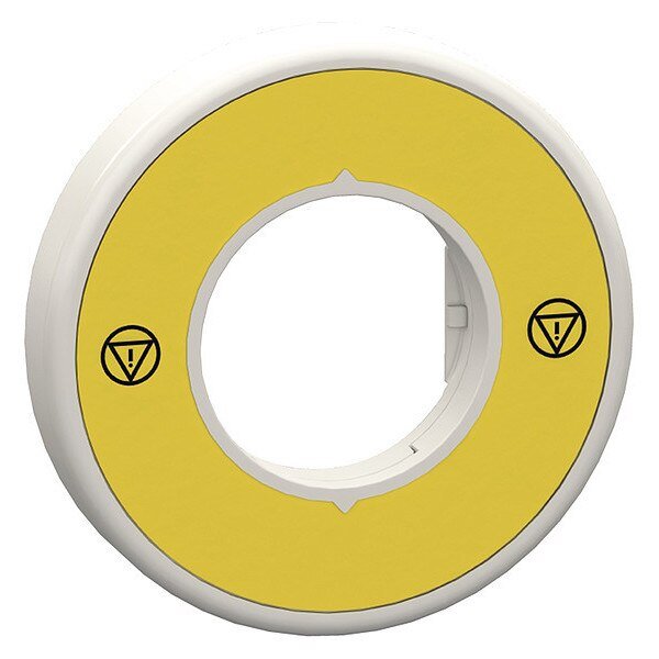 Legend Ring, Round, No Legend, SCHNEIDER ELECTRIC, Mfr# ZBY9W2B140