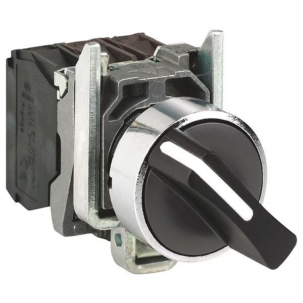 Selector Switch, 22mm Sz, 2 Position, SCHNEIDER ELECTRIC, Mfr# XB4BD41