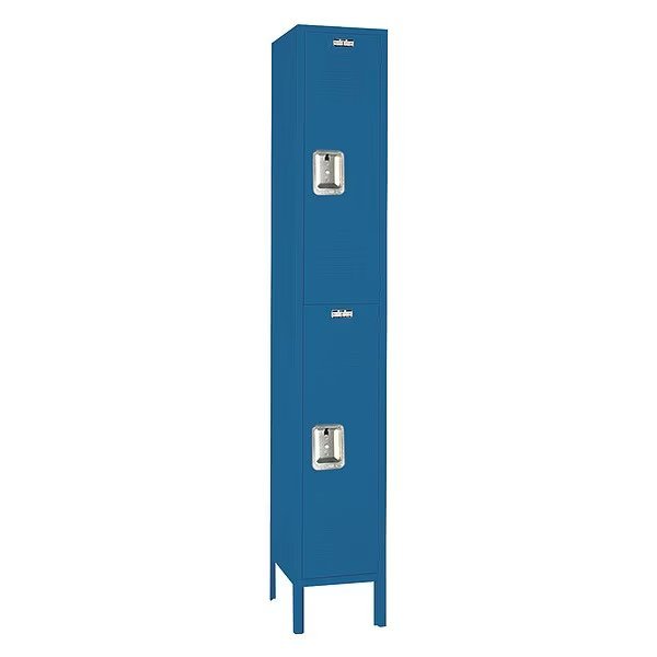 Wardrobe Locker, (1) Wide, (2) Tier, Steel, 15 in W, 15 in D, 78 in H, LYON, Mfr# X6C5252I