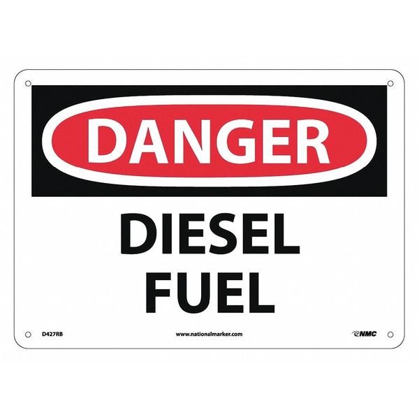 Danger Diesel Fuel Sign, D427RB, NMC, Mfr# D427RB