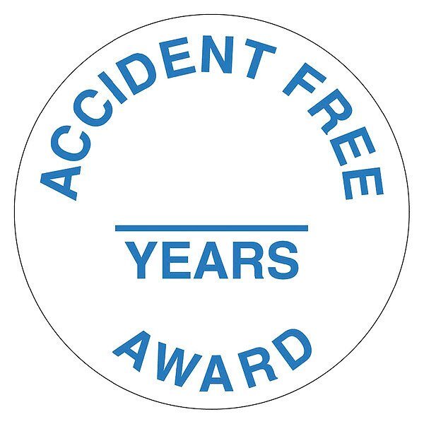 Accident Free & Years Award Hart Hat Emblem, Pk25, HH111, NMC, Mfr# HH111