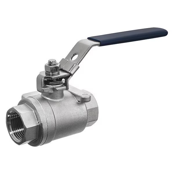 Ball Valve, 304 SS, 2-Way Body Style, USA INDUSTRIALS, Mfr# ZUSA-VLV-55
