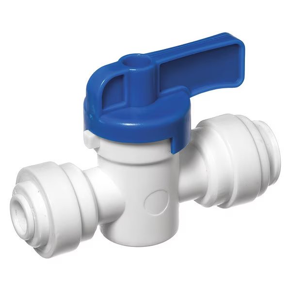 Ball Valve, Acetal, 2-Way Body Style, USA INDUSTRIALS, Mfr# ZUSA-VLV-72