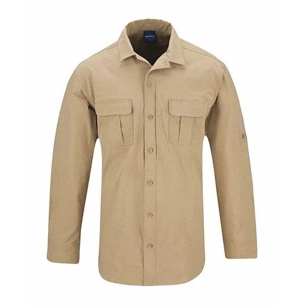 Long Sleeve Shirt, S2, Khaki, PROPPER, Mfr# F53463C250S2