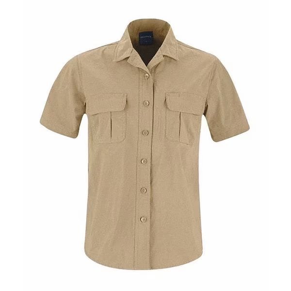Short Sleeve Shirt, 2XL, Khaki, PROPPER, Mfr# F53763C250XXL